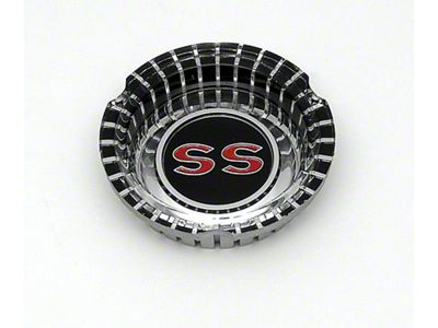 Full Size Chevy Wheel Cover Emblem Insert, Impala SS, 1964