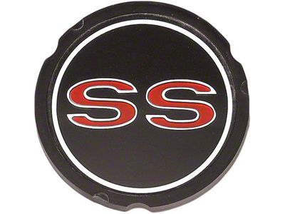 Full Size Chevy Wheel Cover Emblem Insert, Impala SS, 1965-1966