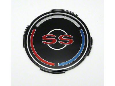 Full Size Chevy Wheel Cover Emblem Insert, Impala SS, 1967