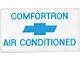 Full Size Chevy Window Comfortron Air Conditioning Decal, 1968-1970