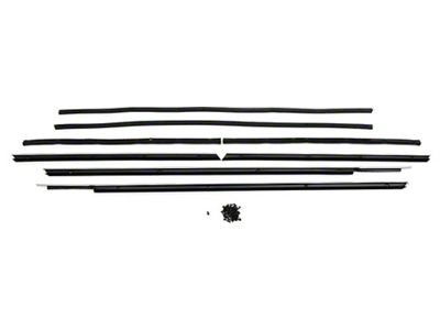 Full Size Chevy Window Felt Kit, 2-Door Hardtop, Impala, 1962 (Impala Sports Coupe, Two-Door)