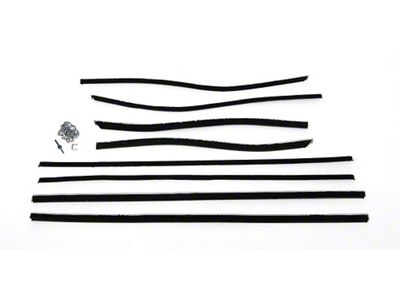 Full Size Chevy Window Felt Kit, Convertible, Impala, 1958 (Impala Convertible)