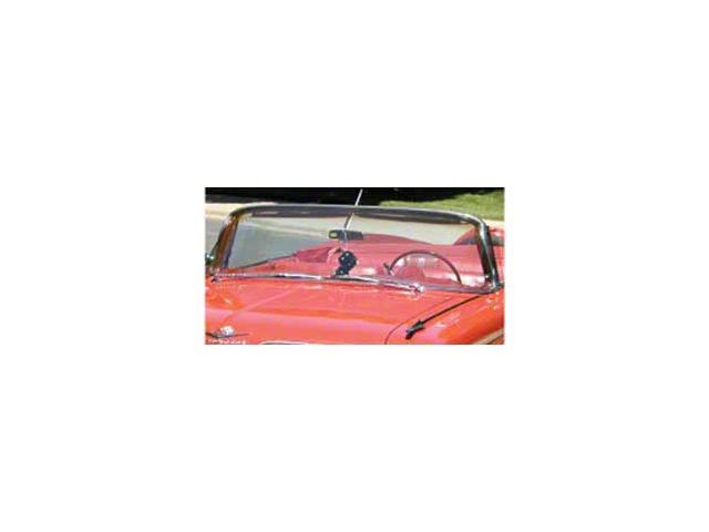 Full Size Chevy Windshield, Clear, 2-Door Hardtop, Impala, 1961 (Impala Sports Coupe, Two-Door)