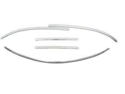 Full Size Chevy Windshield Molding Set, 2 & 4-Door Hardtop,1965-1967 (Impala Sports Coupe, Two-Door)