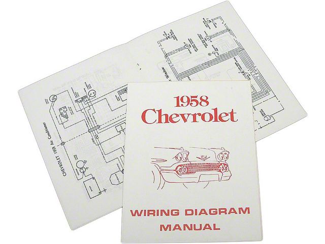 Full Size Chevy Wiring Harness Diagram Manual, 1958