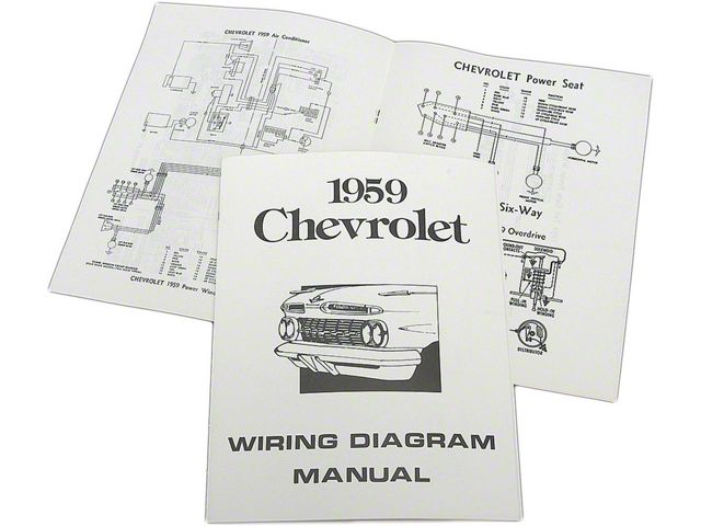 Full Size Chevy Wiring Harness Diagram Manual, 1959