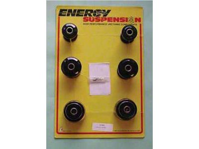 Full Size Chevy Rear Control Arm Bushing Set, For Single Upper Arm, Polyurethane, Energy Suspension, 1965-1970