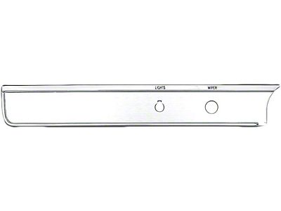 Full Size Chevy Dash Trim, Lights & Wiper Section, For CarsWithout Air Conditioning, Impala, 1965-1966