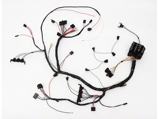 Full Size Chevy Dash Wiring Harness, With Column Shift Automatic Transmission, Air Conditioning & Clock, 1970