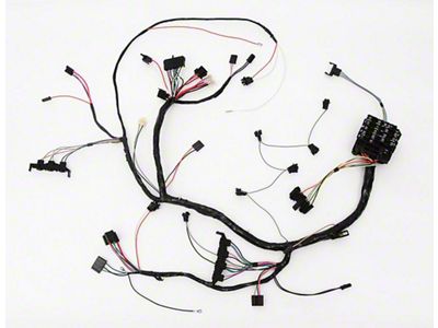 Full Size Chevy Dash Wiring Harness, With Column Shift Automatic Transmission, Air Conditioning & Clock, 1970