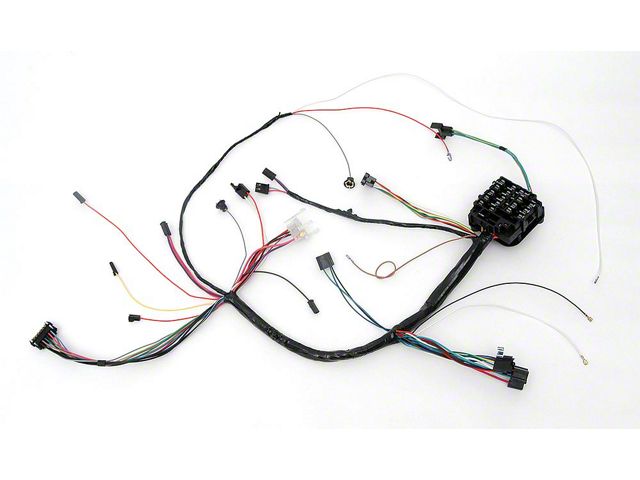 Full Size Chevy Dash Wiring Harness, With Column Shift Automatic Transmission, Factory Gauges & Air Conditioning, 1968