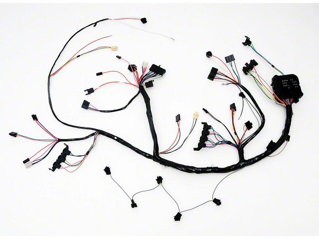 Full Size Chevy Dash Wiring Harness, With Column Shift Automatic Transmission & Headlight Delay Timing, 1970