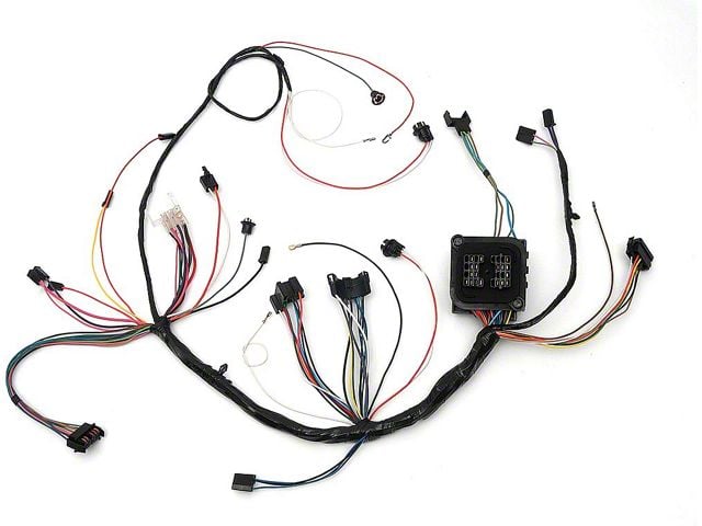 Full Size Chevy Dash Wiring Harness, With Column Shift Automatic Transmission, Warning Lights & Air Conditioning, 1968