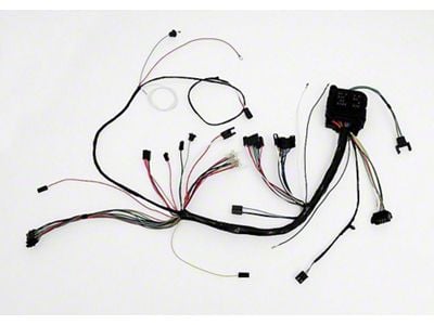 Full Size Chevy Dash Wiring Harness, With Console Manual Transmission, Factory Gauges & Air Conditioning, 1968