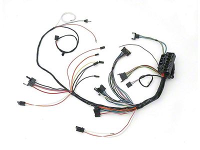 Full Size Chevy Dash Wiring Harness, With Console Shift Manual Transmission, Factory Gauges & Air Conditioning, 1967