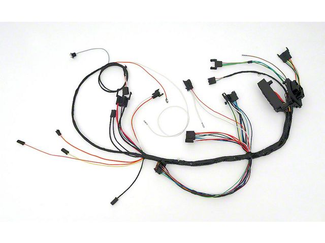 Full Size Chevy Dash Wiring Harness, With Console Shift Manual Transmission, Warning Lights & Air Conditioning, 1967