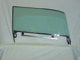 Full Size Chevy Door Glass Assembly, Right, Green Tinted, 1961-1962 Bel Air & 1961 Impala Hardtop (Impala Sports Coupe, Two-Door)