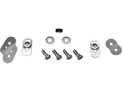 1961-64 2Dr Hdtp/Convertible Dr Glass Rr Channel Hardwre Set