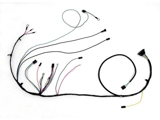 Full Size Chevy Engine & Starter Wiring Harness, Small Block, For Cars With Warning Lights & Air Conditioning, 1965-1966