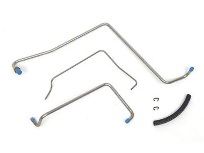 Full Size Chevy Fuel, PVC & Distributor Vacuum Lines, 327 &350ci, With Edelbrock 4-Barrel Carburetor & Holley Type Fuel Pumps, 1958-1972