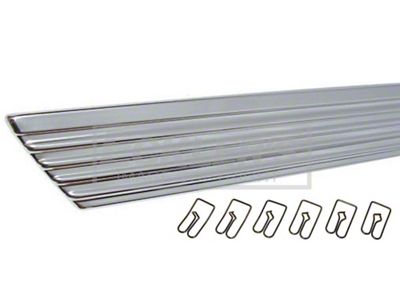 Full Size Lower Rocker Panel Molding, Left Side, 1962