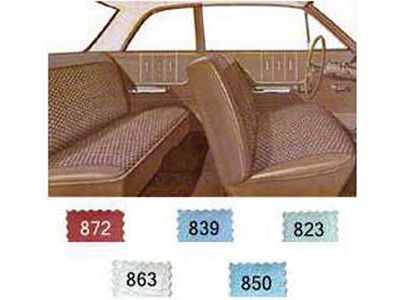 Full Size Chevy Preassembled Door Panel & Quarter Trim Panel Interior Kit Service, 2-Door Sedan, Bel Air, 1963