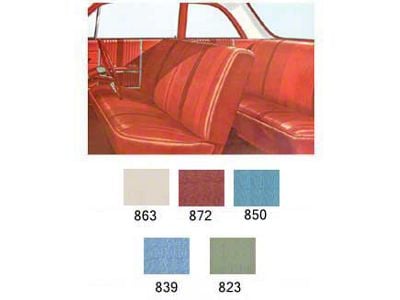 Full Size Chevy Preassembled Door Panel & Quarter Trim Panel Interior Kit Service, 2-Door Sedan, Bel Air, 1964