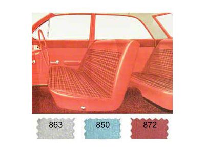 Full Size Chevy Preassembled Door Panel & Quarter Trim Panel Interior Kit Service, 4-Door Sedan, Biscayne, 1962 (Biscayne Sedan, Four-Door)