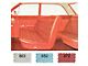 Full Size Chevy Preassembled Door Panel & Quarter Trim Panel Interior Kit Service, 4-Door Sedan, Biscayne, 1962 (Biscayne Sedan, Four-Door)