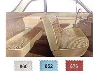 Full Size Chevy Preassembled Door Panel & Quarter Trim Panel Interior Kit Service, 2-Door Sedan, Biscayne, 1963 (Biscayne Sedan, Two-Door)