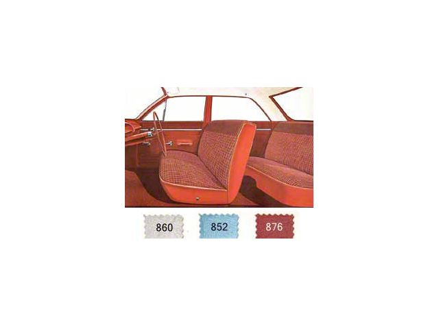 Full Size Chevy Preassembled Door Panel & Quarter Trim Panel Interior Kit Service, 4-Door Sedan, Biscayne, 1963 (Biscayne Sedan, Four-Door)