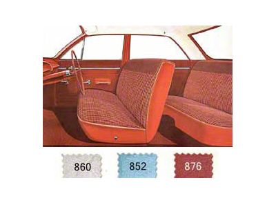 Full Size Chevy Preassembled Door Panel & Quarter Trim Panel Interior Kit Service, 4-Door Sedan, Biscayne, 1963 (Biscayne Sedan, Four-Door)