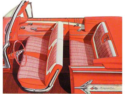 Full Size Chevy Preassembled Door Panel & Quarter Trim Panel Interior Kit Service, Impala Convertible, 1960 (Impala Convertible)