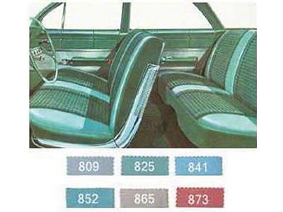 Full Size Chevy Preassembled Door Panel & Quarter Trim Panel Interior Kit Service, 4-Door Sedan, Impala, 1961