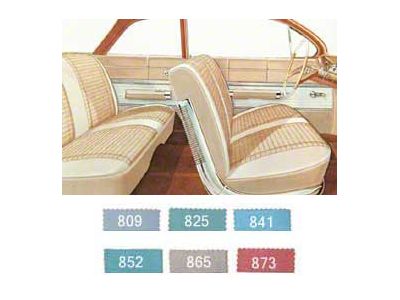 Full Size Chevy Preassembled Door Panel & Quarter Trim Panel Interior Kit Service, 2-Door Sedan, Impala, 1961