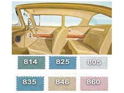 Full Size Chevy Preassembled Interior Door Panel & Quarter Trim Panel Set, 2-Door Sedan, Bel Air, 1958