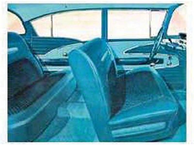 Full Size Chevy Preassembled Interior Door Panel & Quarter Trim Panel Set, 4-Door Sedan, Bel Air, 1958