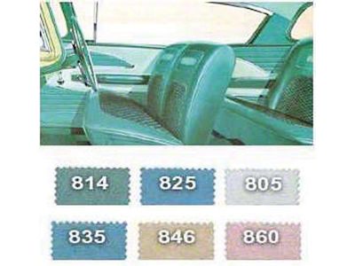 Full Size Chevy Preassembled Interior Door Panel & Quarter Trim Panel Set, 2-Door Hardtop, Bel Air, 1958