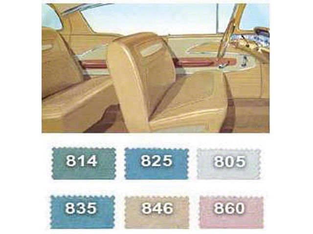 Full Size Chevy Preassembled Interior Door Panel & Quarter Trim Panel Set, 4-Door Hardtop, Bel Air, 1958