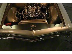 Radiator Core Support Filler Panels, Clear Anodized Silver Satin (1966 Impala)