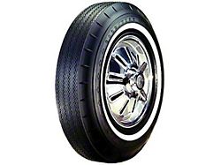 Full Size Chevy Tire, 7.50/14 With 1 Wide Whitewall, Goodyear Custom Super Cushion Bias Ply (62-64 Biscayne; 62-64 Impala)