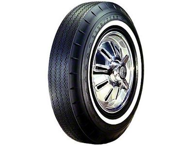 Full Size Chevy Tire, 7.50/14 With 1 Wide Whitewall, Goodyear Custom Super Cushion Bias Ply, 1962-1964