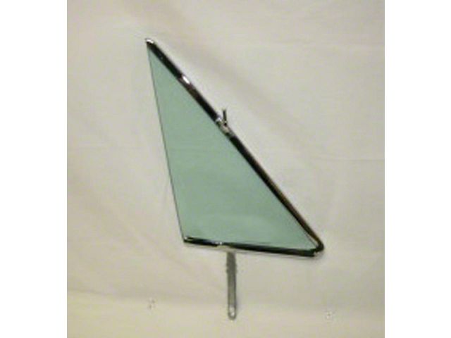 Full Size Chevy Vent Glass Assembly, Left, Green Tinted, Impala Hardtop & Convertible, 1963-1964