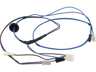 Full Size Chevy Windshield Wiper Motor Wiring Harness, Single-Speed, With Factory Washer, 1959-1960
