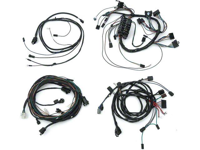 Full Size Chevy Wiring Harness Kit, 283ci/327ci, Small Block, Automatic Transmission With Column Shift & Warning Lights, Impala 2-Door Hardtop, 1965 (Impala Sports Coupe, Two-Door)