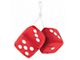 Fuzzy Dice,Red