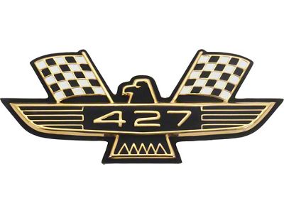 OPR Galaxie Fender Emblem, 427 Bird, Black/Gold, 1963-1964