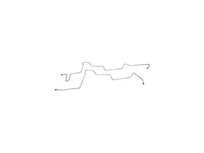 Galaxie FMX Transmission Cooler Lines, 289 V8, 2-Piece OEM Steel, 1966