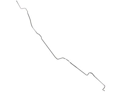 Galaxie Front To Rear Fuel Line,5/16,Stainless,68