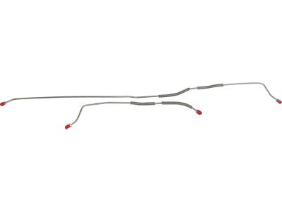 Galaxie Rear Axle Brake Lines, 2-Piece Stainless Steel, 1970